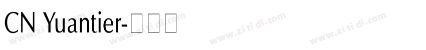 CN Yuantier字体转换